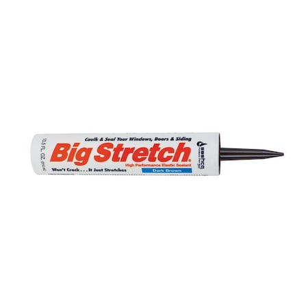 Big Stretch Sashco Big Stretch Dark Brown Elastomeric Acrylic Latex Door/Siding/ Window Caulk 10.5 oz 10008